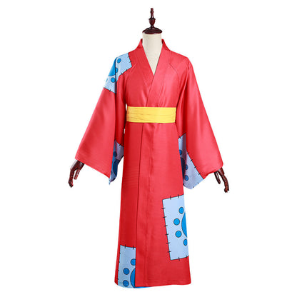 One Piece Wano Country Monkey D. Luffy Kimono Tenues Halloween Carnaval Costume de cosplay