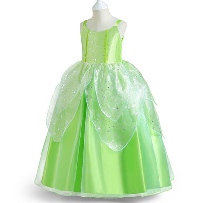 Enfants Filles Peter Pan & Wendy Tinker BelCostume de cosplay pour Halloween et carnaval, robe de déguisement