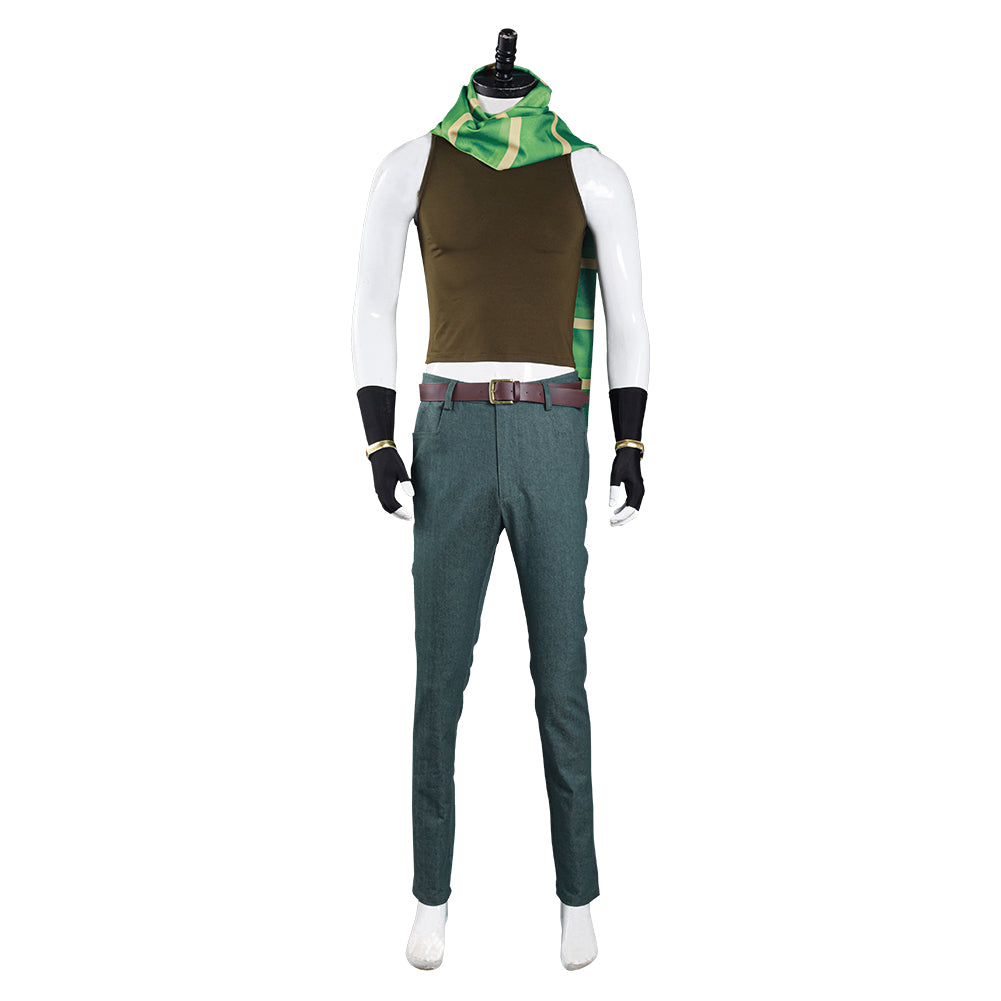 JoJo's Bizarre Adventure Part 2: Battle Tendency Joseph Joestar Costume de cosplay Pantalon Gilet Outfits Halloween Carnival Suit