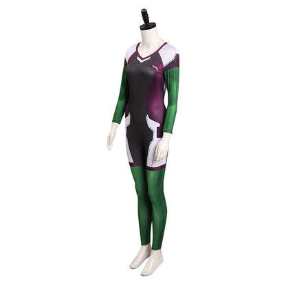 She-Hulk JennifeCostume de cosplay avec combinaison pour Halloween, carnaval