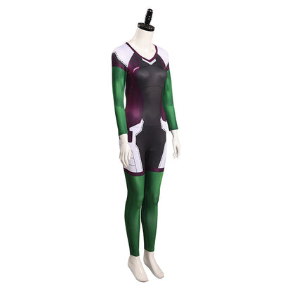 She-Hulk JennifeCostume de cosplay avec combinaison pour Halloween, carnaval