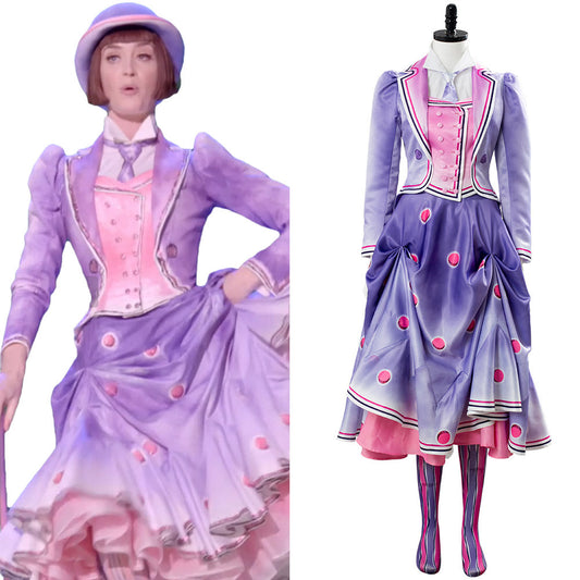 Jane Banks A Cover Is Not The Book Cosplay Peint à la main 2018 Mary Poppins Returns 2 Costume de cosplay