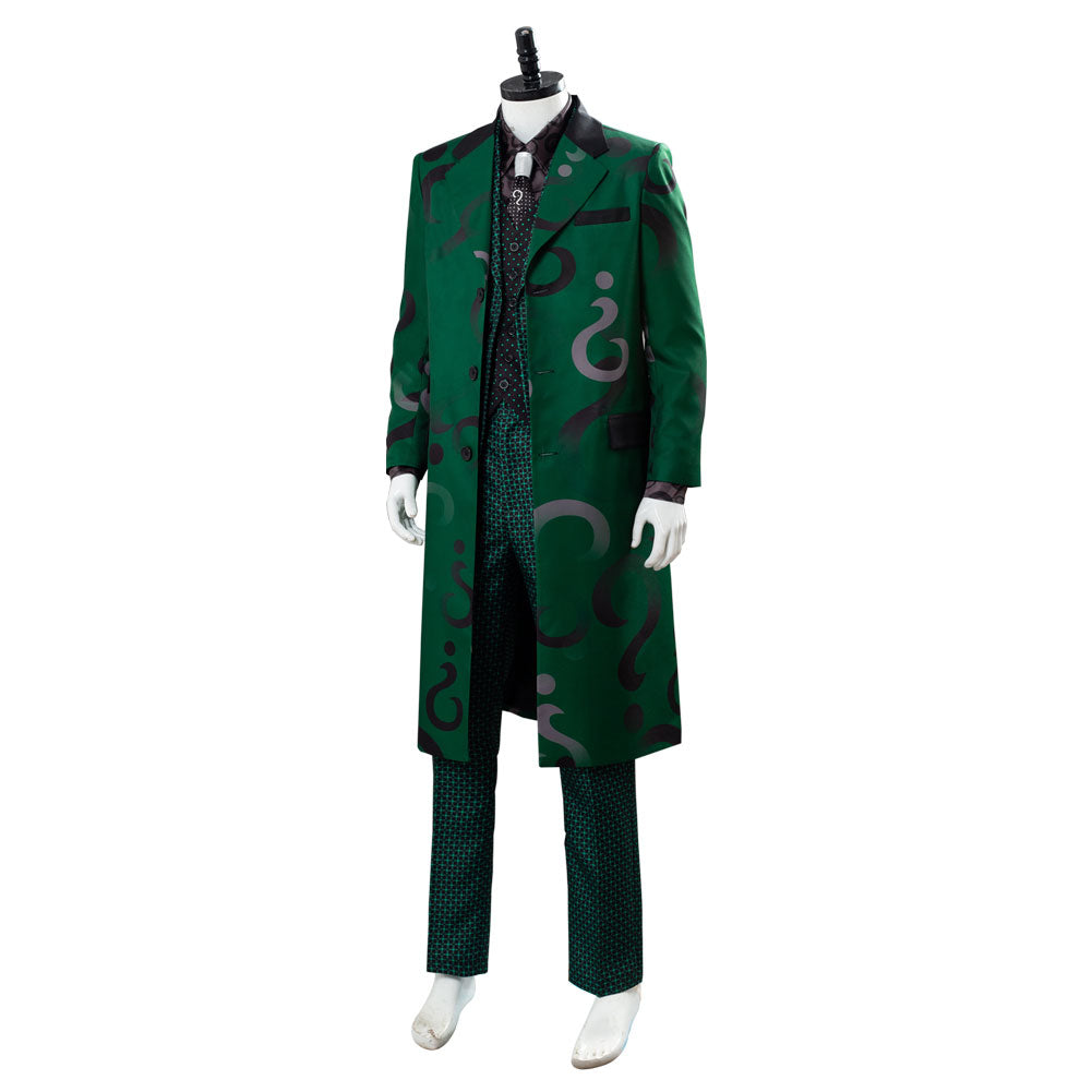 Costume de cosplay d'Edward Nygma alias Le Sphinx de Gotham Saison 5 Uniforme Vert Cosplay Costume