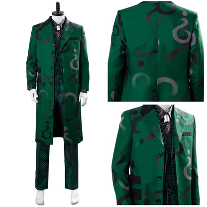 Costume de cosplay d'Edward Nygma alias Le Sphinx de Gotham Saison 5 Uniforme Vert Cosplay Costume