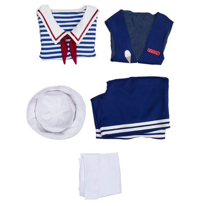 Stranger Things 3 Scoops Ahoy Steve Harrington Robin Costume de cosplay pour adultes et enfants