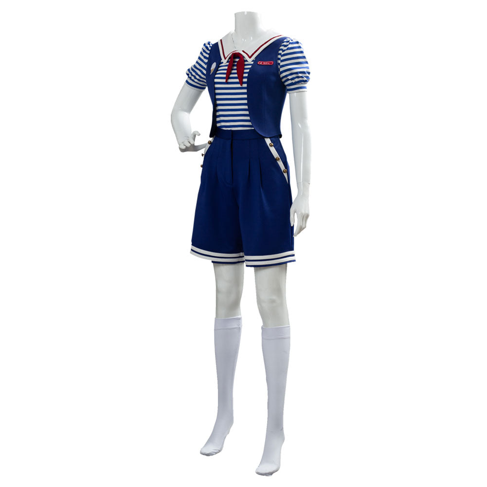 Stranger Things 3 Scoops Ahoy Steve Harrington Robin Costume de cosplay pour adultes et enfants