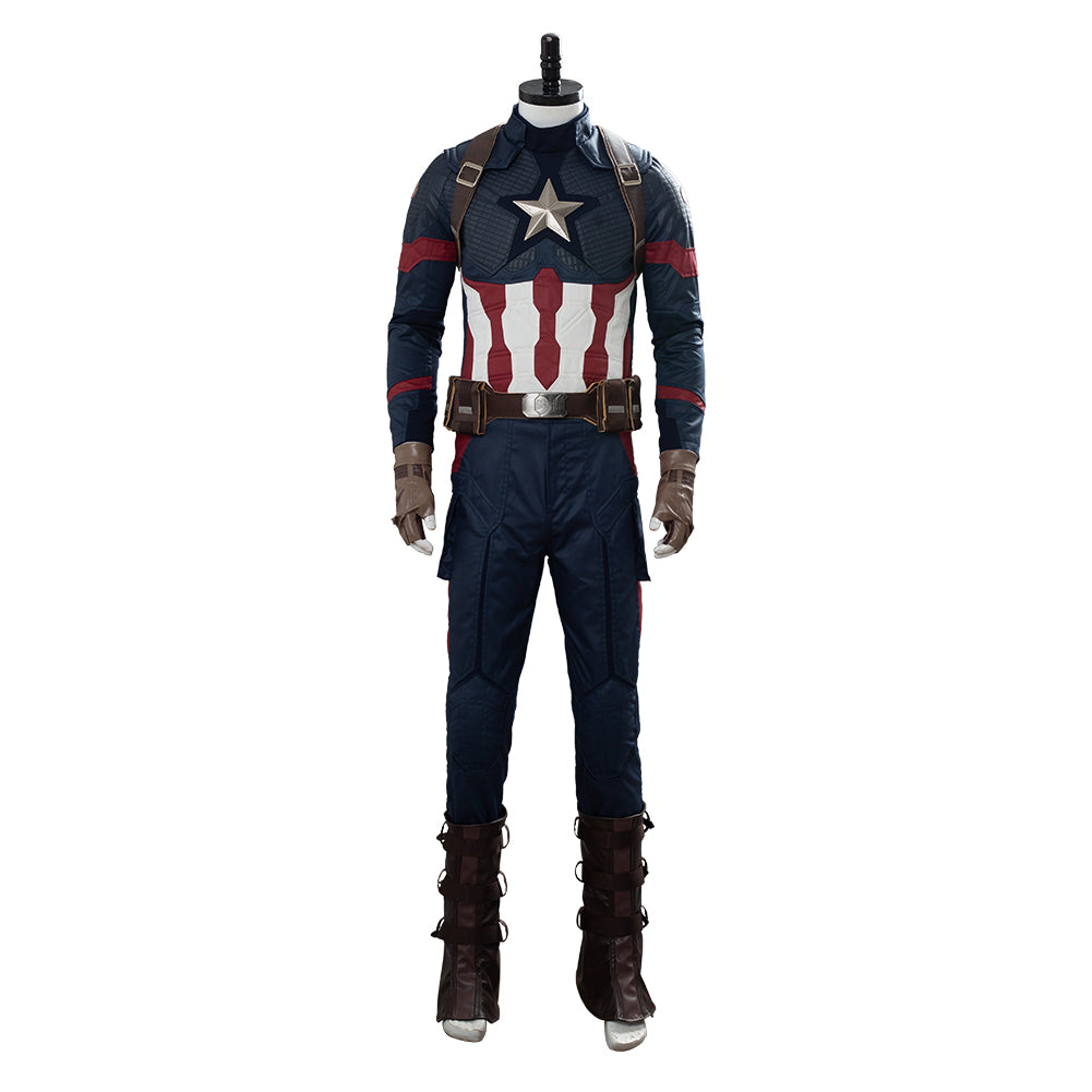 Avengers 4 : Endgame Steve Rogers Captain America Costume de cosplay