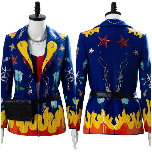 Manteau d'Harley Quinn de Birds of Prey pour Halloween Carnival Suit Cosplay Costume