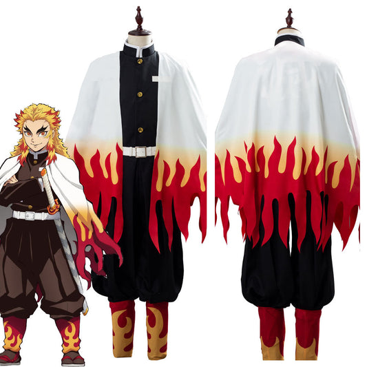 Costume de cosplay de Rengoku Kyoujuro de Demon Slayer: Kimetsu no Yaiba Cosplay Costume