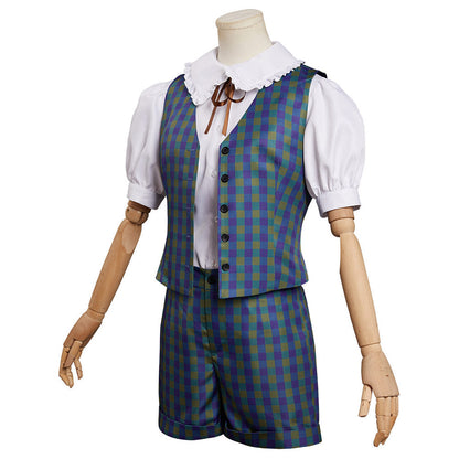 Stranger Things Saison Costume de cosplay de Suzie avec gilet, chemise et shorts pour Halloween Carnival Suit