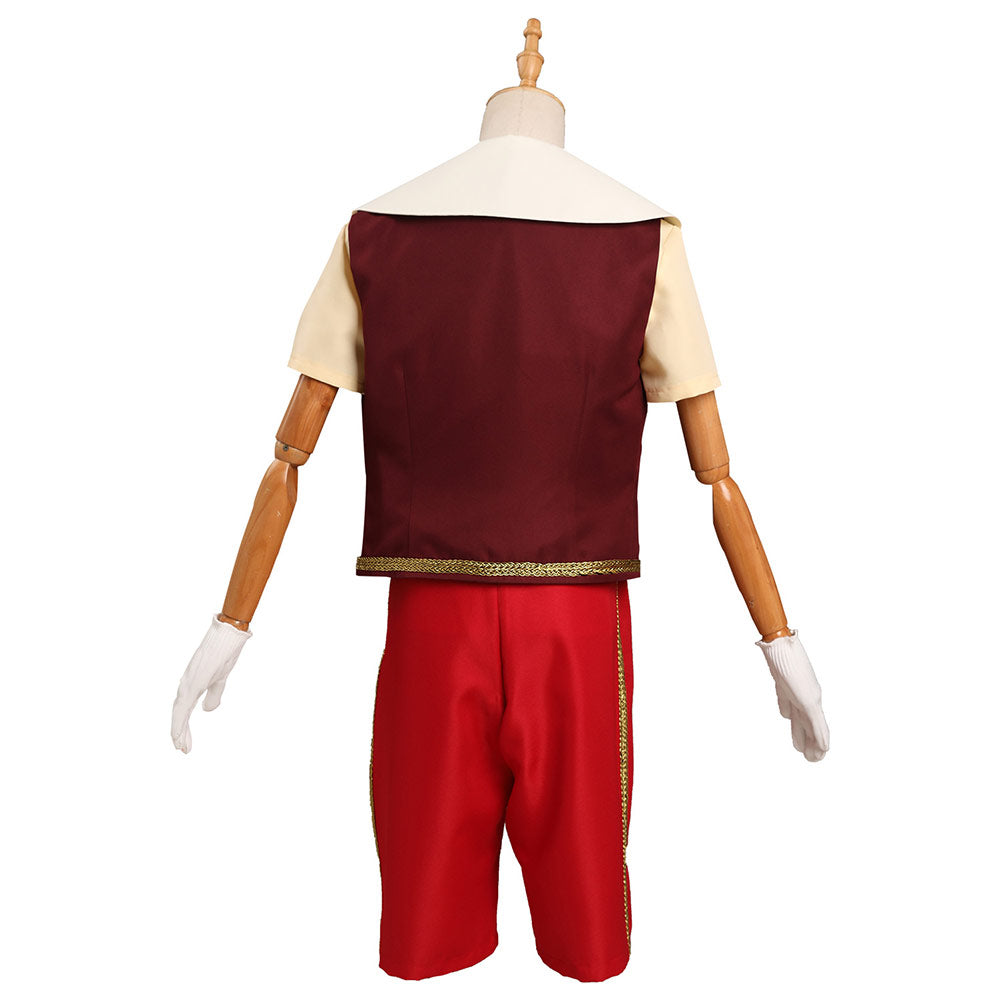 Pinocchio 202Costume de cosplay de Pinocchio pour adultes et enfants pour Halloween Carnival Suit