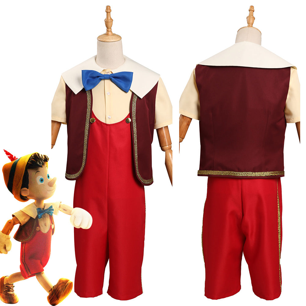 Pinocchio 202Costume de cosplay de Pinocchio pour adultes et enfants pour Halloween Carnival Suit