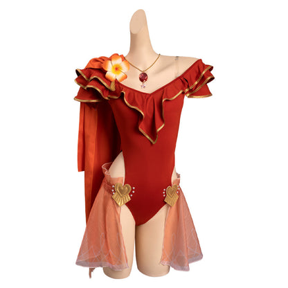 Fire Emblem Heroes Edelgard Von FresberCostume de cosplay avec combinaison, cape et maillot de bain pour Halloween, carnaval