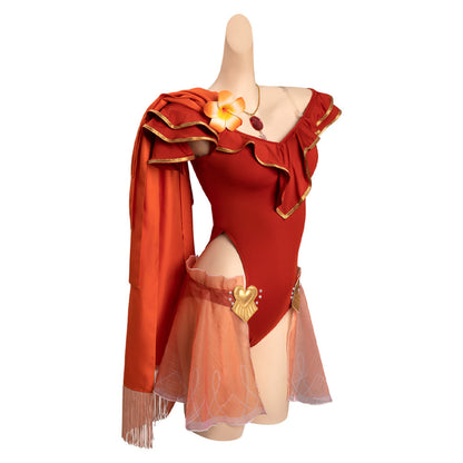 Fire Emblem Heroes Edelgard Von FresberCostume de cosplay avec combinaison, cape et maillot de bain pour Halloween, carnaval