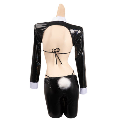 Costume de cosplay Bunny Girl Combinaison Noire Costume Sexy Tenues Halloween Carnaval Costume