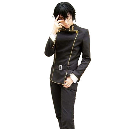 CODE GEASS Lelouch Lamperouge Costumes de cosplay Uniforme scolaire japonais pour garçons