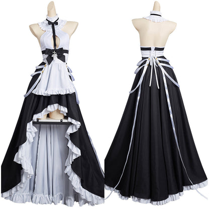 Azur LanKMS August von Parseval Robe de chambre de femme de chambre Tenues Halloween Carnaval Costume de cosplay