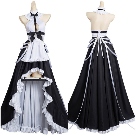 Azur LanKMS August von Parseval Robe de chambre de femme de chambre Tenues Halloween Carnaval Costume de cosplay