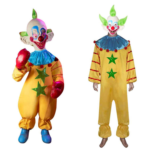 AdulteCostume de cosplay de Shorty des Killer Klowns From Outer Space en combinaison pour Halloween, carnaval