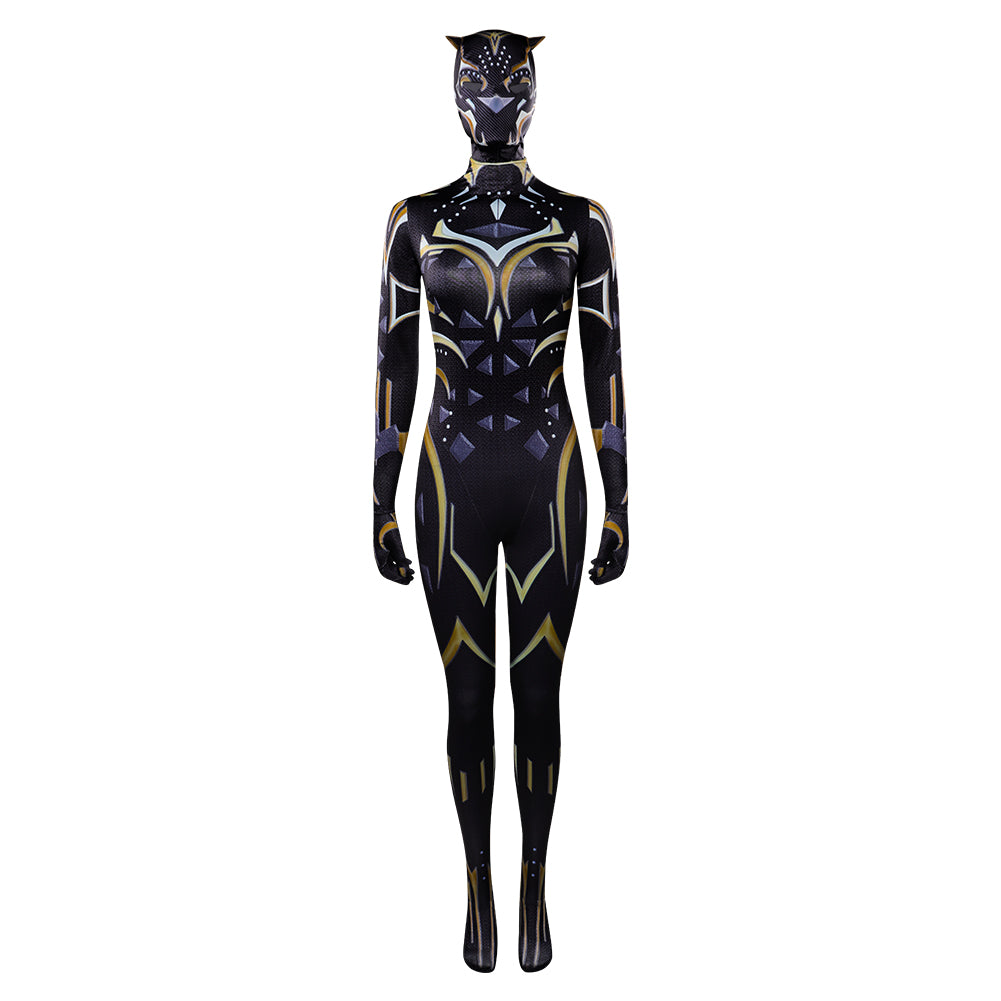 Black Panther : Wakanda ForeveNouveaux costumes de cosplay Black Panther Combinaison Tenues Halloween Carnaval Costume de fête