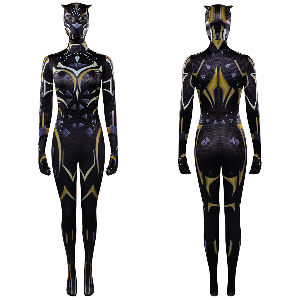 Black Panther : Wakanda ForeveNouveaux costumes de cosplay Black Panther Combinaison Tenues Halloween Carnaval Costume de fête