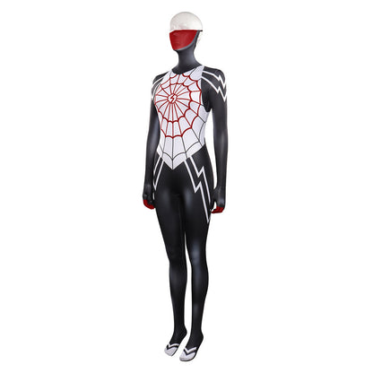 Spider-MaCostume de cosplay de Silk Cindy Moon avec combinaison pour Halloween, carnaval