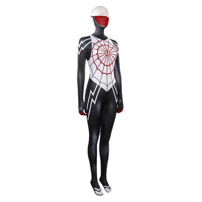 Spider-MaCostume de cosplay de Silk Cindy Moon avec combinaison pour Halloween, carnaval