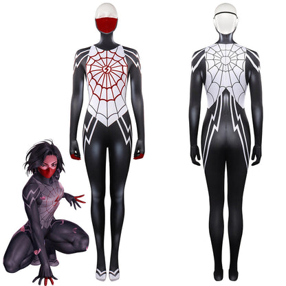 Spider-MaCostume de cosplay de Silk Cindy Moon avec combinaison pour Halloween, carnaval