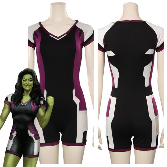 She-Hulk Jennifer WalterCostume de cosplay avec combinaison pour Halloween, carnaval