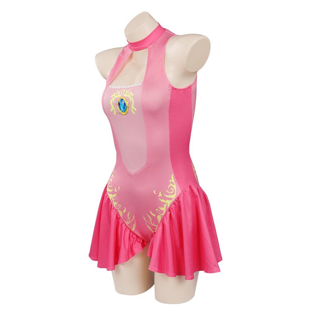 Princess PeacCostume de cosplay de maillot de bain en combinaison pour Halloween Carnival Suit