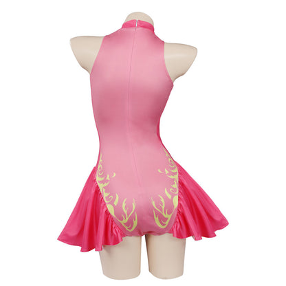 Princess PeacCostume de cosplay de maillot de bain en combinaison pour Halloween Carnival Suit