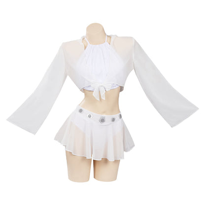 Star Wars : Princess Leia Costume de cosplay original Maillot de bain Jupe Cape Tenuecossky??