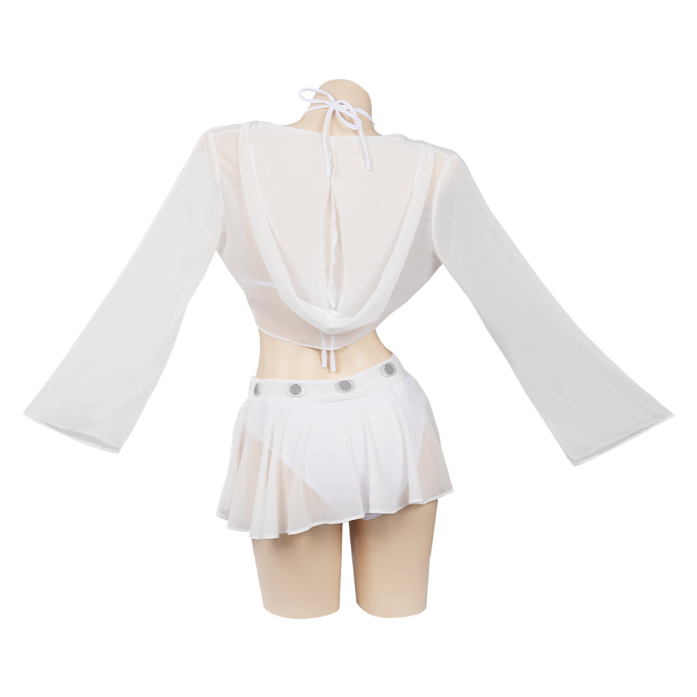 Star Wars : Princess Leia Costume de cosplay original Maillot de bain Jupe Cape Tenuecossky??