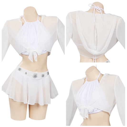 Star Wars : Princess Leia Costume de cosplay original Maillot de bain Jupe Cape Tenuecossky??