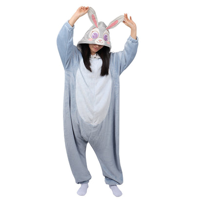 Zootopie 2 Judy Hopps 202Costume de cosplay avec combinaison pyjama pour Halloween, carnaval