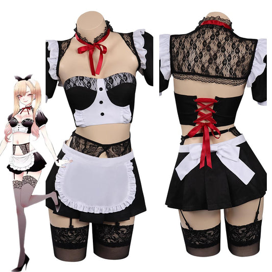 My Dress-Up DarlinCostume de cosplay de Kitagawa Marin en tenue de domestique pour Halloween Carnival Suit