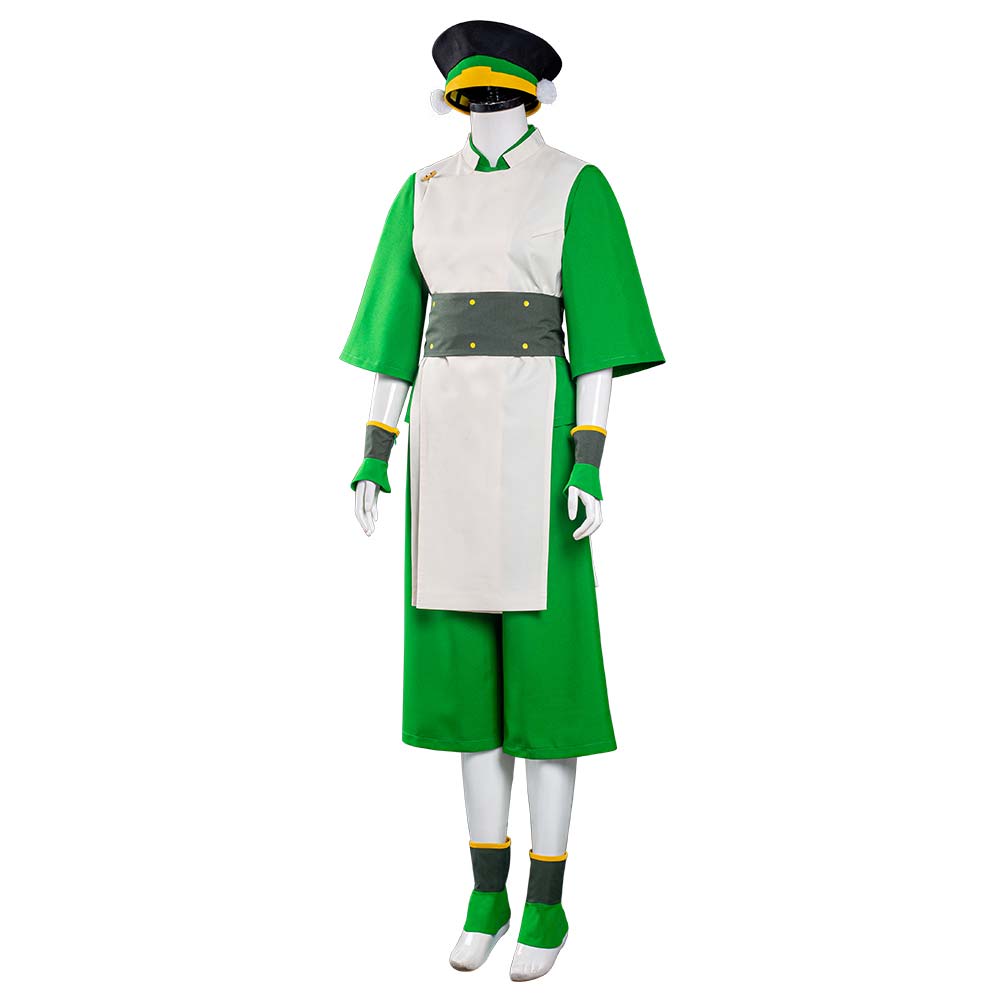 Avatar : Le Dernier Maître de l'Air Toph Bengfang Tenue Halloween Carnival Suit Costume de cosplay