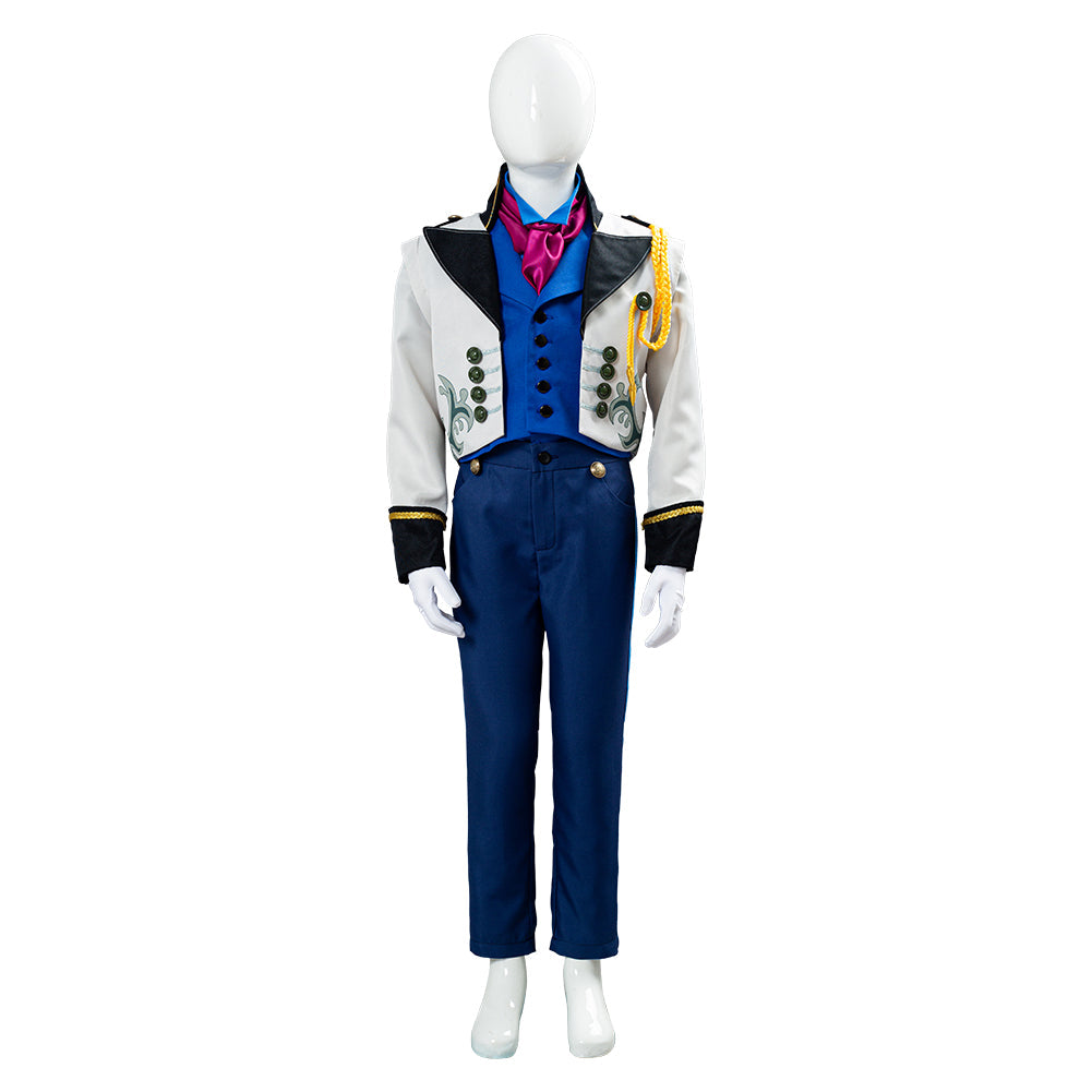 Costume de cosplay du prince Hans de La Reine des Neiges pour enfants Halloween Carnival Costume