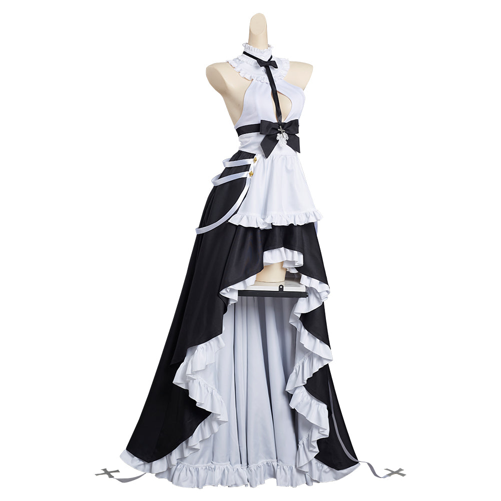 Azur LanKMS August von Parseval Robe de chambre de femme de chambre Tenues Halloween Carnaval Costume de cosplay