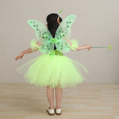 Tinker BelCostume de cosplay pour filles avec tutu, robe pour Halloween et carnaval, costume de déguisement