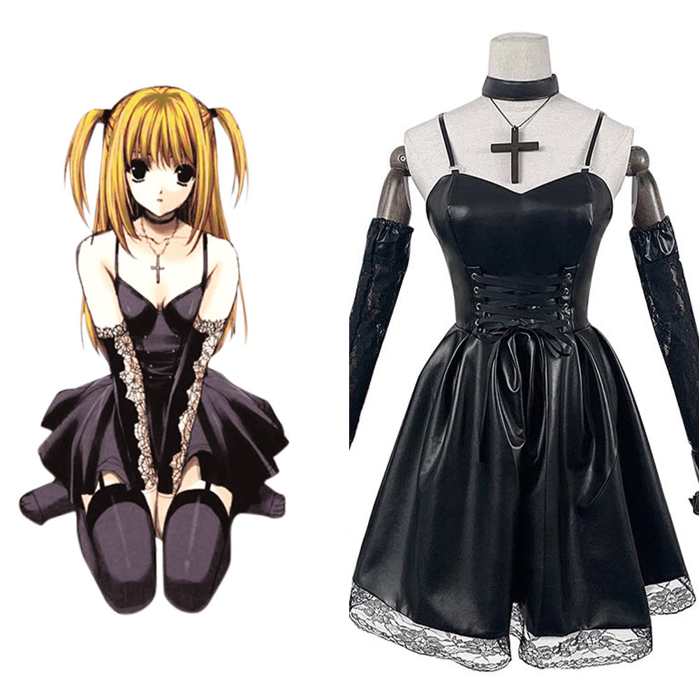 DEATH NOTE Misa Amane Costume de cosplay Tenues Halloween Carnaval Costume