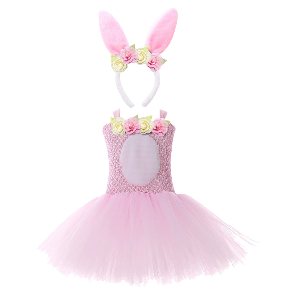 Enfants Filles Lapin de PâqueCostume de cosplay pour Halloween, carnaval