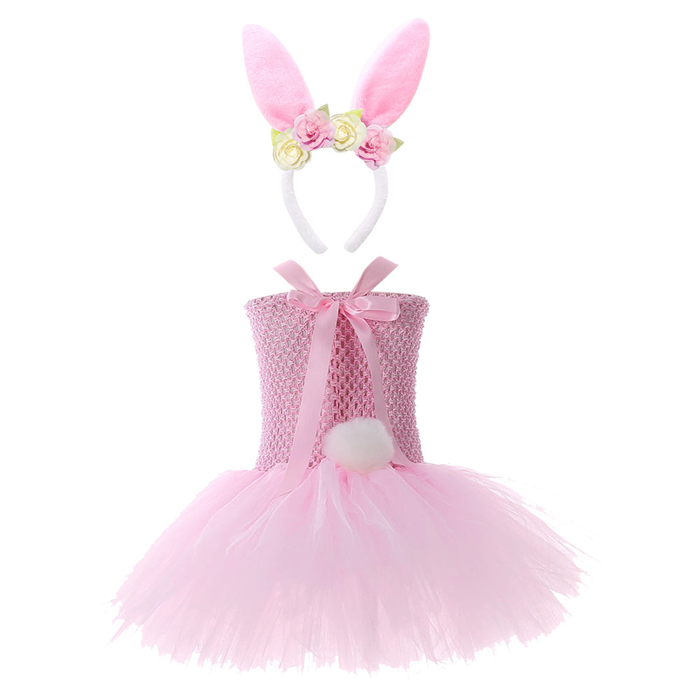 Enfants Filles Lapin de PâqueCostume de cosplay pour Halloween, carnaval