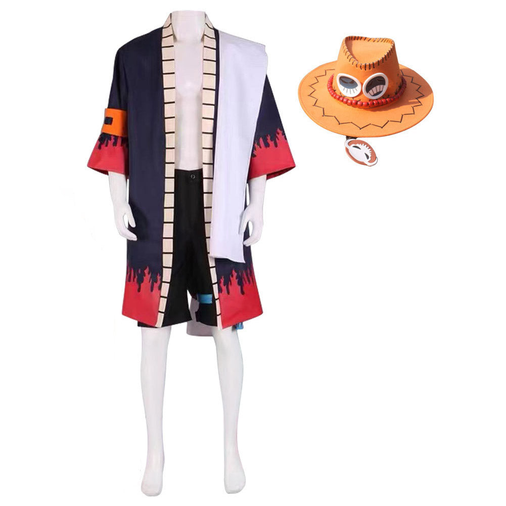 One PiecCostume de cosplay de Portgas D. Ace pour Halloween Carnival Suit