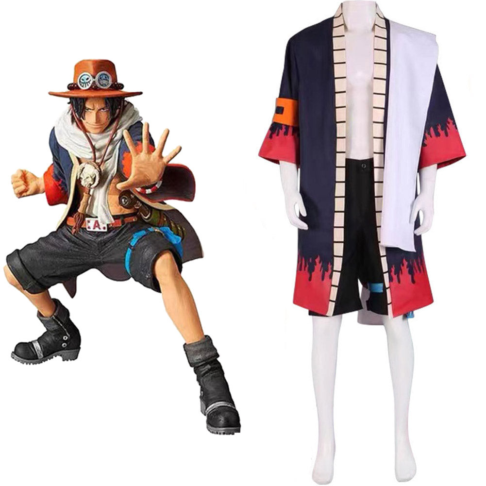 One PiecCostume de cosplay de Portgas D. Ace pour Halloween Carnival Suit