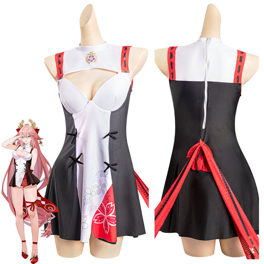 Genshin ImpacYae MikCostume de cosplay pour Halloween et carnaval, maillot de bain