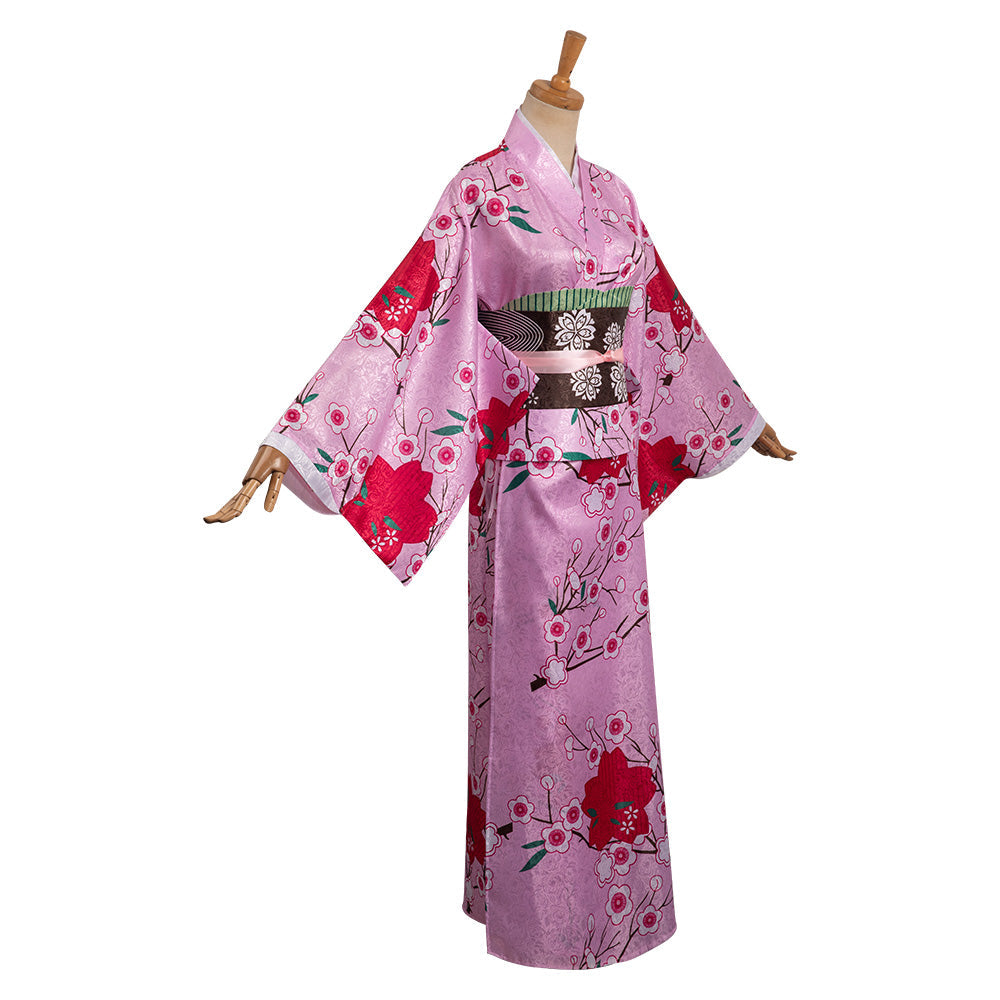 Kanroji MitsurCostume de cosplay en kimono pour Halloween et carnaval, costume de déguisement