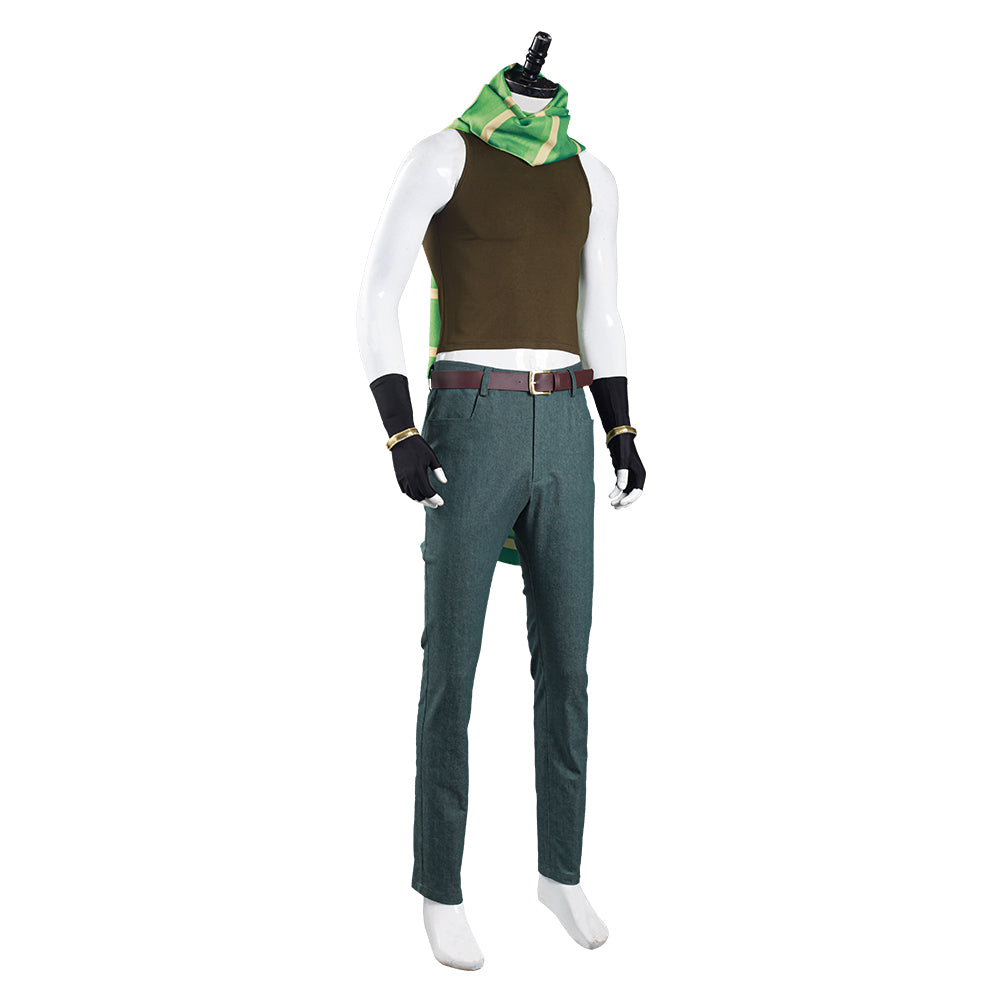 JoJo's Bizarre Adventure Part 2: Battle Tendency Joseph Joestar Costume de cosplay Pantalon Gilet Outfits Halloween Carnival Suit