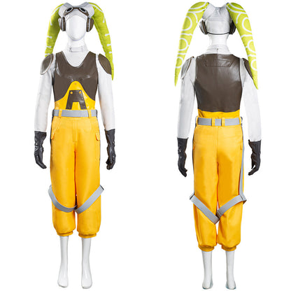 Star Wars Rebels Hera Syndulla Gilet Pantalon Tenue Halloween Carnival Suit Costume de cosplay pour femmes