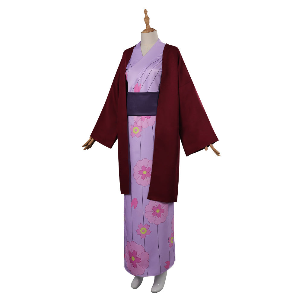 Kanroji MitsurCostume de cosplay en kimono pour Halloween et carnaval, costume de déguisement